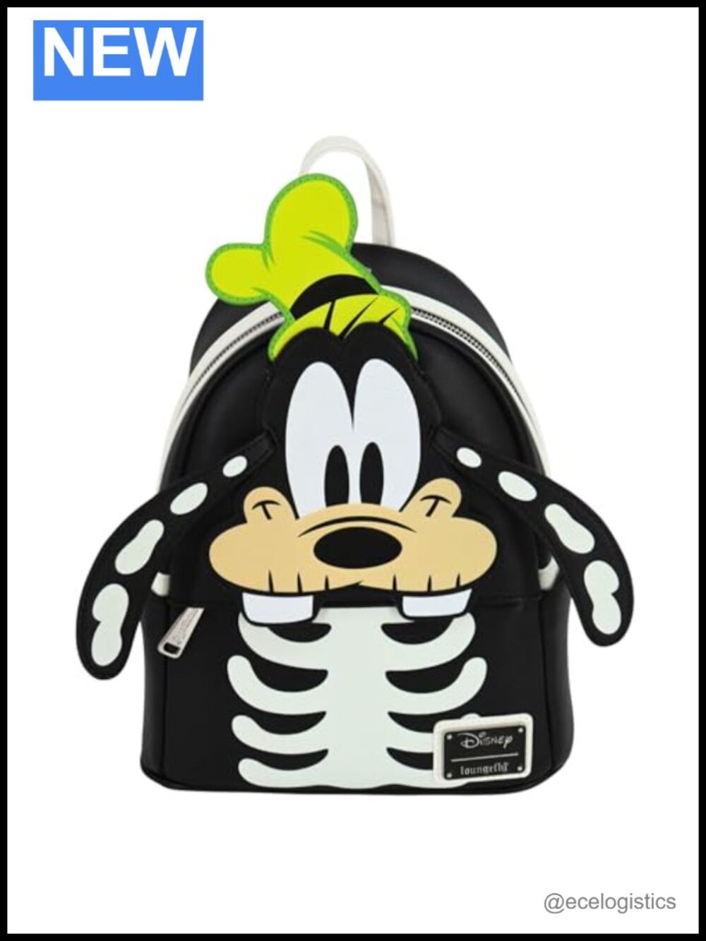 Loungefly Goofy Skeleton Glow in the Dark Cosplay Shoulder Bag Faux Leather